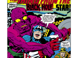 Captain America Annual #3, pg. 1; pencils, Jack Kirby; The Thing from the Black Hole Star