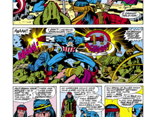 Bicentennial Battles #1, pg. 25; pencils, Jack Kirby; inks, Herb Trimpe