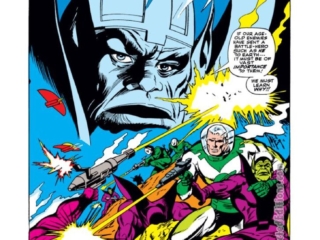 Captain Marvel #2, pg. 4; pencils, Gene Colan; inks, Vince Colletta; Mar-Vell, origin, Skrulls, Emperor Dorrek