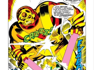 Captain Marvel #9, pg. 10; pencils, Don Heck; inks, Vince Colletta; Mar-Vell, Walter Lawson, splash page, Cyberex