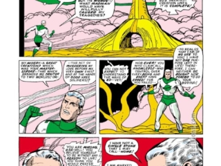 Captain Marvel #11, pg. 17; pencils, Dick Ayers; inks, Vince Colletta; Mar-Vell, Kree green costume, Zo