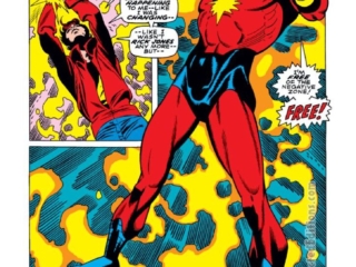 Captain Marvel #17, pg. 14; pencils, Gil Kane; inks, Dan Adkins; Rick Jones, Nega-Bands, Mar-Vell