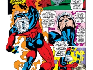 Captain Marvel #19, pg. 18; pencils, Gil Kane; inks, Dan Adkins; Mar-Vell