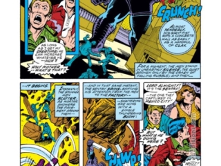 Captain Marvel #48, pg. 8; pencils, Al Milgrom; inks, Terry Austin; Sentry, Kree