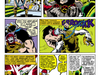 Conan the Barbarian #2, pg. 9; pencils, Barry Windsor-Smith; inks, Sal Buscema; Roy Thomas, Robert E. Howard, Har-lann