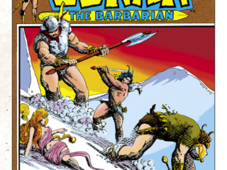 Conan the Barbarian #16 cover; pencils and inks, Barry Windsor-Smith, Night of the Frost-Giants Daughter