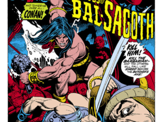 Conan the Barbarian #17, pg. 1; pencils, Gil Kane; inks, Ralph Reese; Gil Kane The Gods of Bal-Sagoth, Robert E. Howard, Roy Thomas