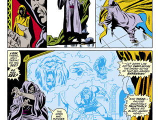 Conan the Barbarian #25, pg. 6; pencils, John Buscema; inks, Sal Buscema; first Buscema art on Conan, Mirror