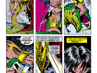 Conan the Barbarian #28, pg. 7; pencils, John Buscema; inks, Ernie Chan; snake