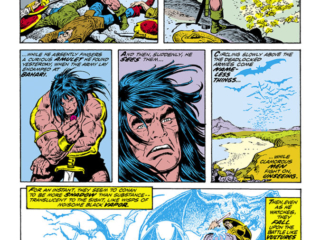 Conan the Barbarian #30, pg. 3; pencils, John Buscema; inks, Ernie Chan, giant bats