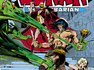 Conan the Barbarian #37 cover; pencils and inks, Neal Adams, Curse of the Golden Skull