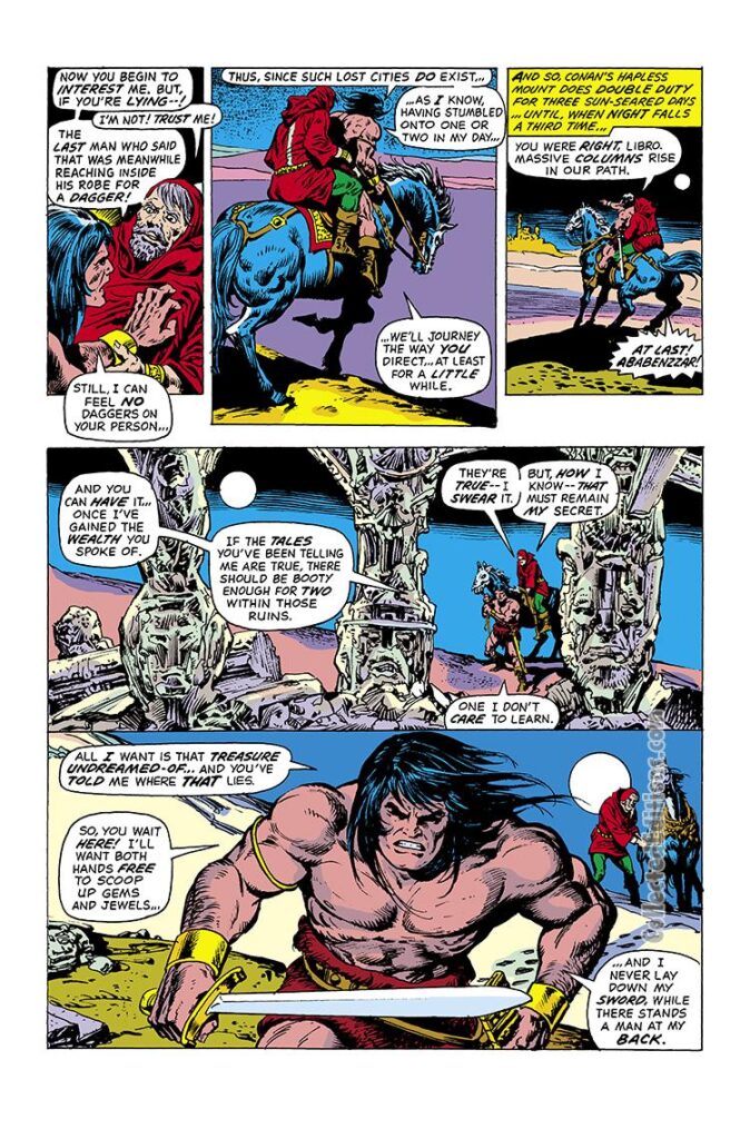 Conan the Barbarian #40, pg. 3; pencils, Rich Buckler; inks, Ernie Chan