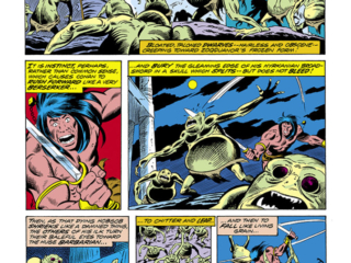 Conan the Barbarian #47, pg. 7; pencils, John Buscema; inks, Dan Adkins; Roy Thomas