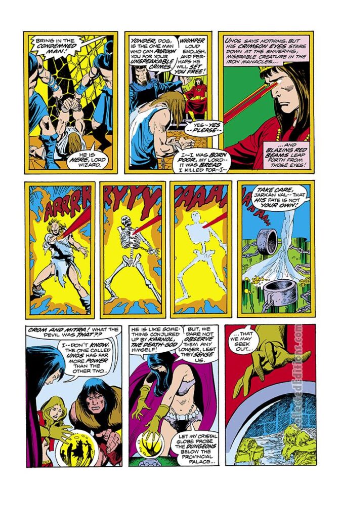 Conan the Barbarian #50, pg. 13; pencils, John Buscema; inks, Dick Giordano; Unos