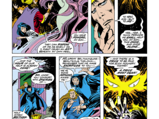 Conan the Barbarian #51, pg. 8; pencils, John Buscema; inks, Dick Giordano; Samandra, Elviriom, Thalkalides, Phalkar, Robert E. Howard