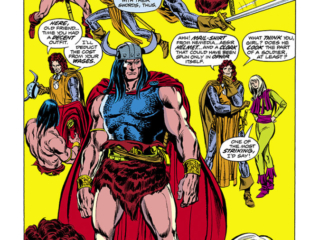 Conan the Barbarian #52, pg. 8; pencils by John Buscema; inks by Tom Palmer; Murilo, Hyboria, Aesir, Ophir, Tara of Hanumar