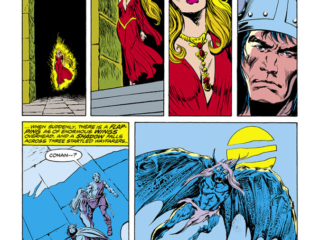 Conan the Barbarian #56, pg. 5; pencils, John Buscema; inks, Pablo Marcos; bat creature