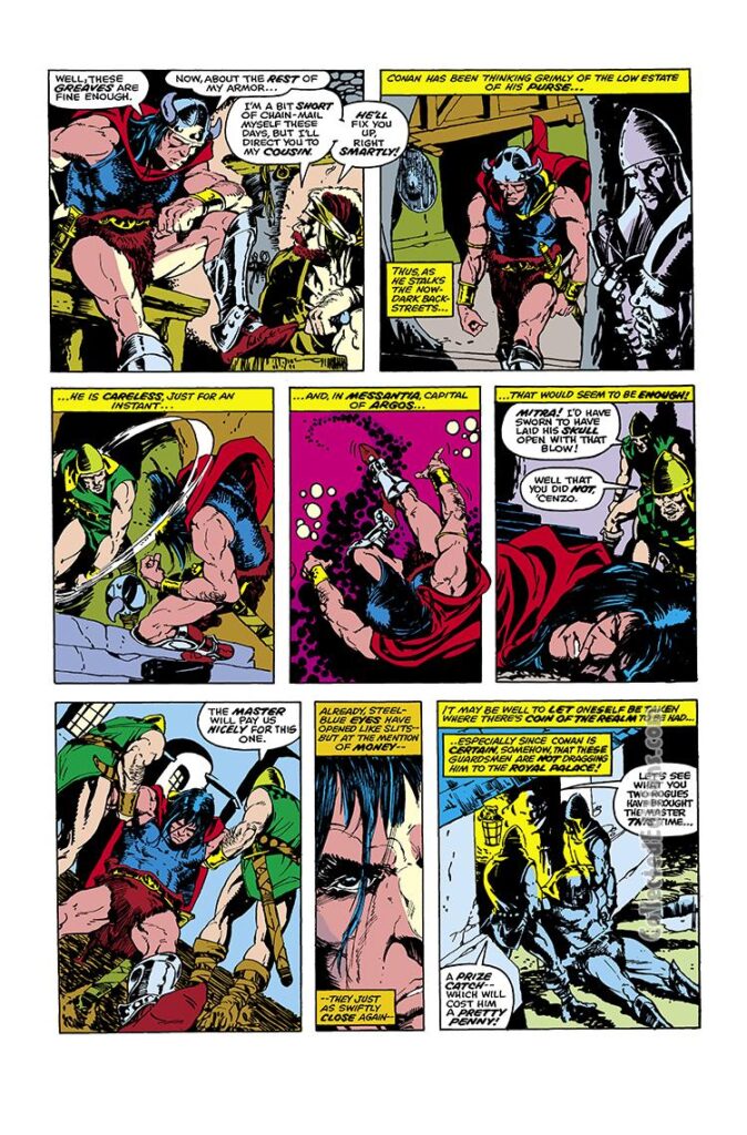 Conan the Barbarian #57, pg. 7; pencils and inks, Mike Ploog; Roy Thomas
