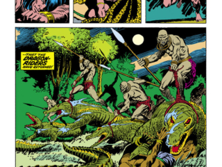 Conan the Barbarian #60, pg. 12; pencils, John Buscema; inks, Steve Gan; Dragon Riders, Roy Thomas
