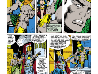 Conan the Barbarian #76, pg. 5; pencils, John Buscema; inks, Ernie Chan; Neftha, Robert E. Howard, B&ecirc;lit, Horneb, Shem, Harakht