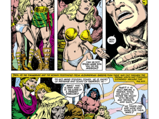 Conan the Barbarian #80, pg. 2; pencils, Howard Chaykin; inks, Ernie Chan; Ptolemy
