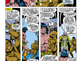 Conan the Barbarian #82, pg. 12; pencils, Howard Chaykin; inks, Ernie Chan; Amra