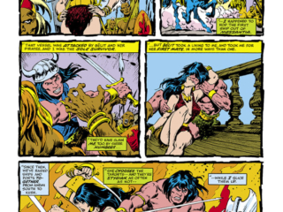 Conan the Barbarian #85, pg. 3; pencils, John Buscema; inks, Ernie Chan Conan the Barbarian #85, pg. 3; pencils, John Buscema; inks, Ernie Chan; Bêlit, romance, she-pirate