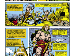 Conan the Barbarian #87, pg. 15; pencils and inks, Tony DeZuniga, Ernie Chan Conan the Barbarian #87, pg. 15; pencils and inks, Tony DeZuniga, Ernie Chan; Hyborians, Lemurians