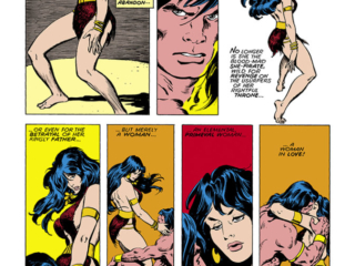Conan the Barbarian #91, pg. 5; pencils, John Buscema; inks, Ernie Chan Conan the Barbarian #91, pg. 5; pencils, John Buscema; inks, Ernie Chan; Bêlit, love dance