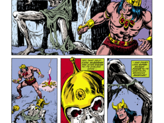 Conan the Barbarian #92, pg. 11; pencils, Sal Buscema; inks, Ernie Chan Conan the Barbarian #92, pg. 11; pencils, Sal Buscema; inks, Ernie Chan; Roy Thomas