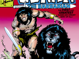 Conan the Barbarian #96 cover; pencils and inks, John Buscema Conan the Barbarian #96 cover; pencils and inks, John Buscema, Amra, lion