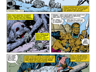 Conan the Barbarian #101, pg. 9; pencils, John Buscema; inks, Ernie Chan Conan the Barbarian #101, pg. 9; pencils, John Buscema; inks, Ernie Chan; giant spider, Roy Thomas