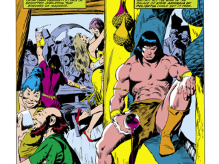 Conan the Barbarian #119, pg. 1; pencils, John Buscema; inks, Bob McLeod; The Voice of One Long Gone