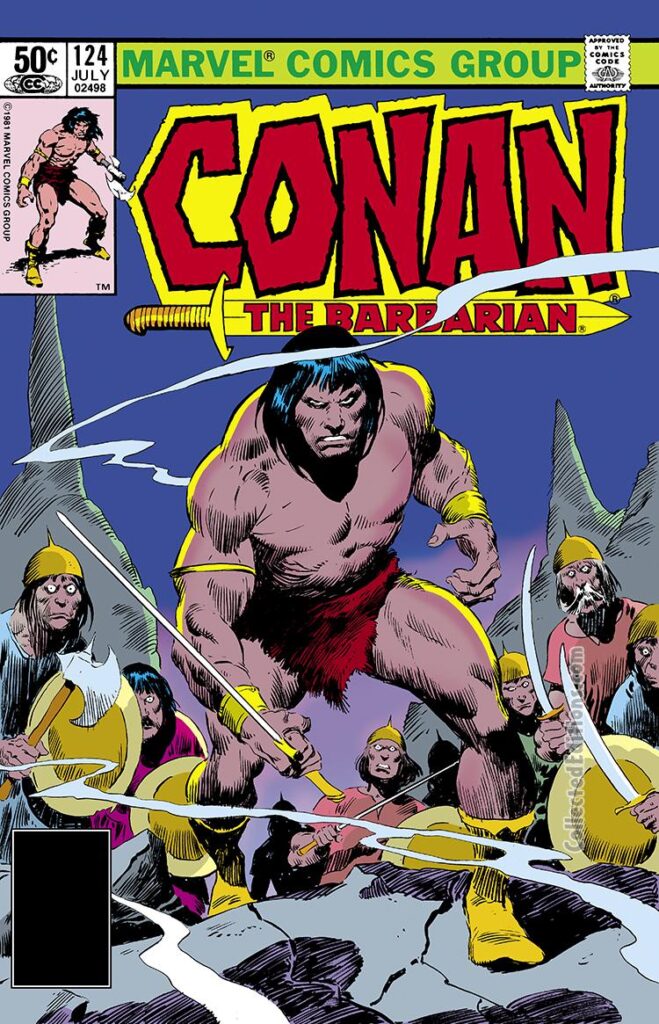 Conan the Barbarian #124 cover; pencils and inks, John Buscema