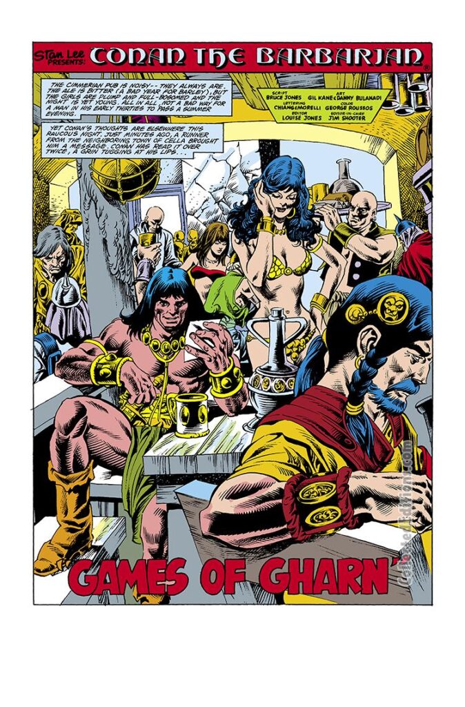 Conan the Barbarian #132, pg. 1; pencils, Gil Kane; inks, Danny Bulanadi; Games of Gharn, Bruce Jones