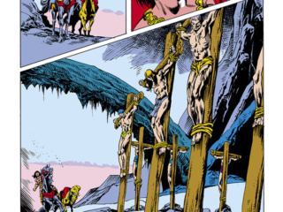Conan the Barbarian #133, pg. 2; pencils, Gil Kane; inks, Danny Bulanadi; Bruce Jones