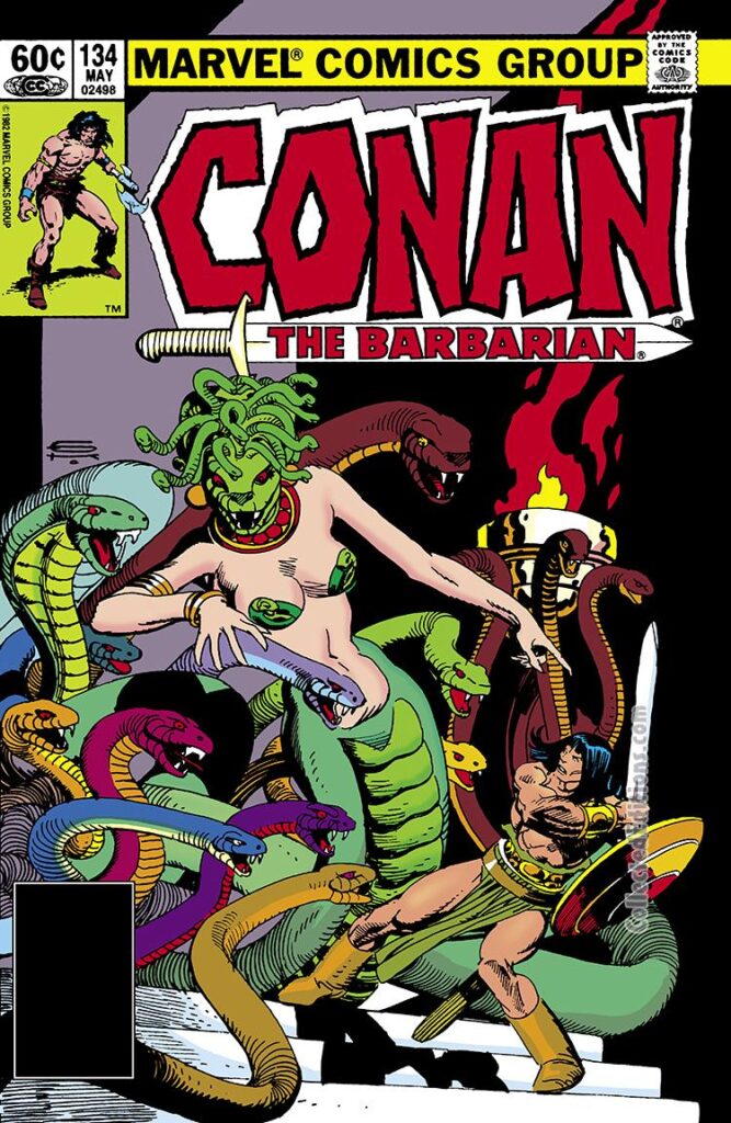 Conan the Barbarian #134 cover; pencils and inks, John Buscema; Pit Viper, Eshe Lon