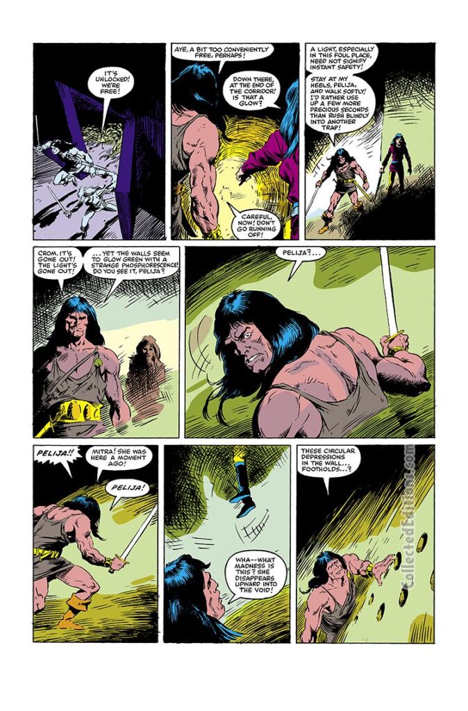 Conan the Barbarian #138, pg. 17; pencils and inks, Val Mayerik