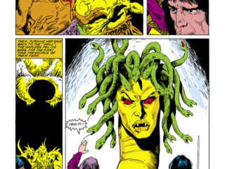 Conan the Barbarian #139, pg. 11; pencils and inks, Val Mayerik; Ishiti, Medusa, serpent head