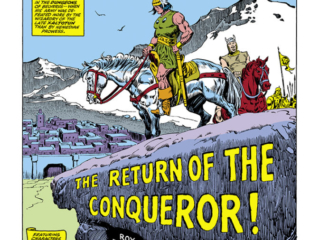 Conan the Barbarian Annual #4, pg. 1; pencils, John Buscema; inks, Ernie Chan Conan the Barbarian Annual #4, pg. 1; pencils, John Buscema; inks, Ernie Chan; The Return of the Conqueror, Robert E. Howard, King Conan