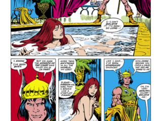 Conan the Barbarian Annual #4, pg. 8; pencils, John Buscema; inks, Ernie Chan Conan the Barbarian Annual #4, pg. 8; pencils, John Buscema; inks, Ernie Chan, Zenobia, King Conan