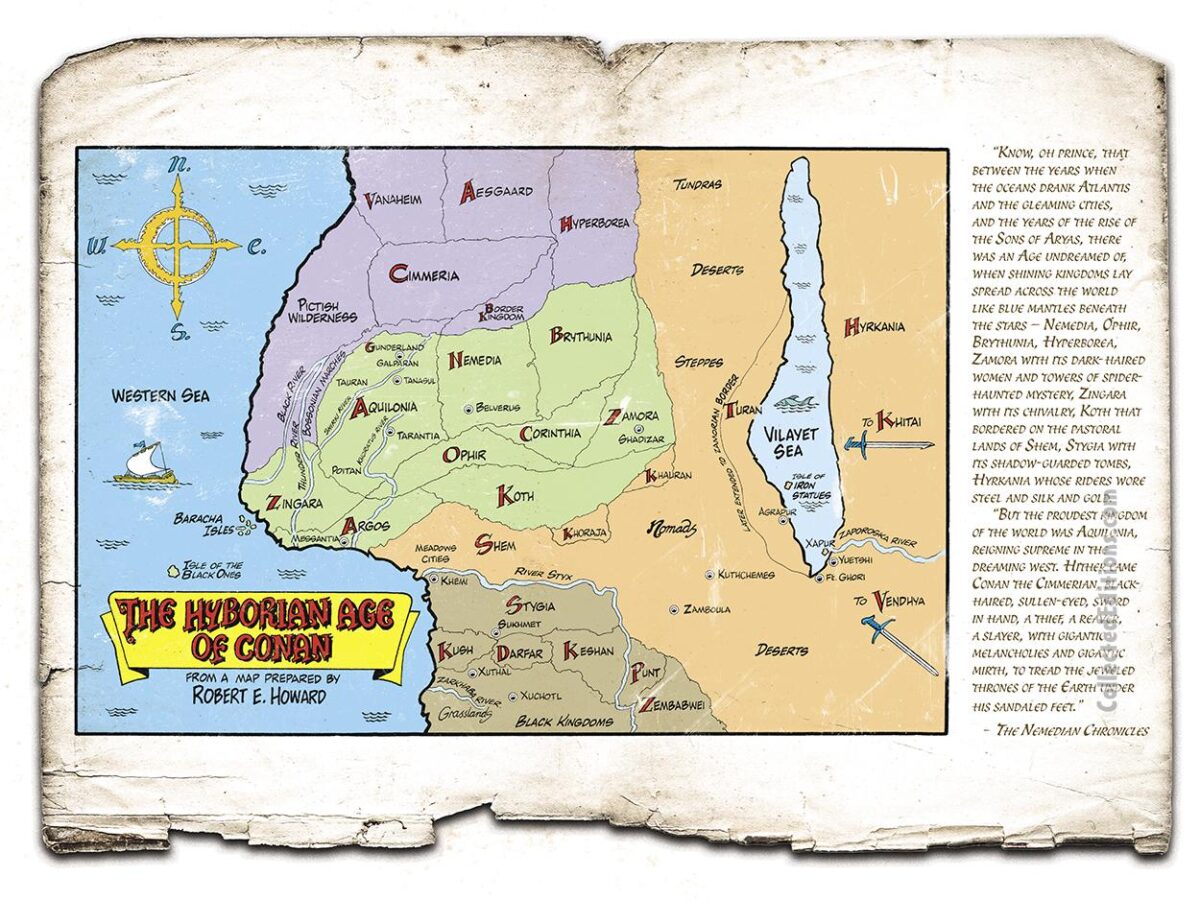 Bonus: Map of Hyboria from Conan Omnibus