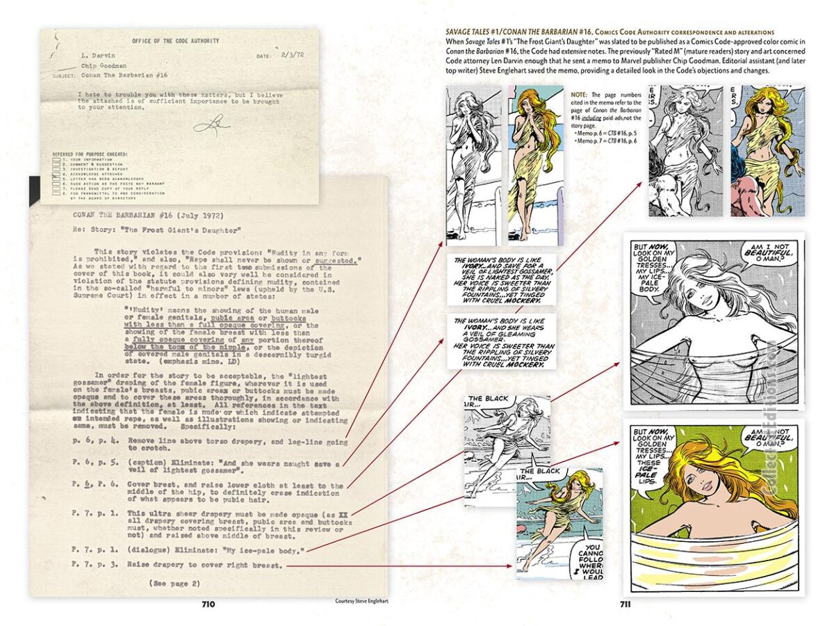 Bonus: Comics Code correspondence concerning "The Frost Giant's Daughter"