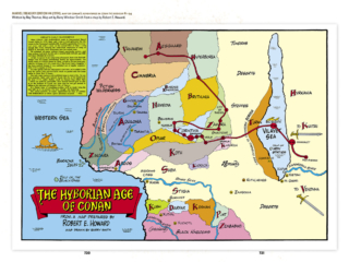 Bonus: Map of Hyboria from Marvel Treasury Edition #4