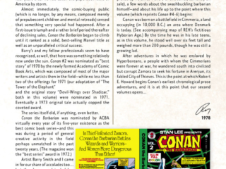 Bonus: Roy Thomas essay from The Complete Marvel Conan the Barbarian Vol. 2 (1978)