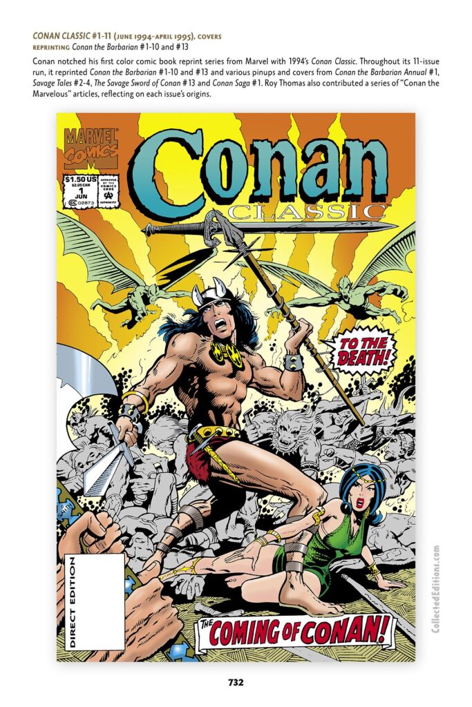 Bonus: Conan Classic #1 recolored cover art