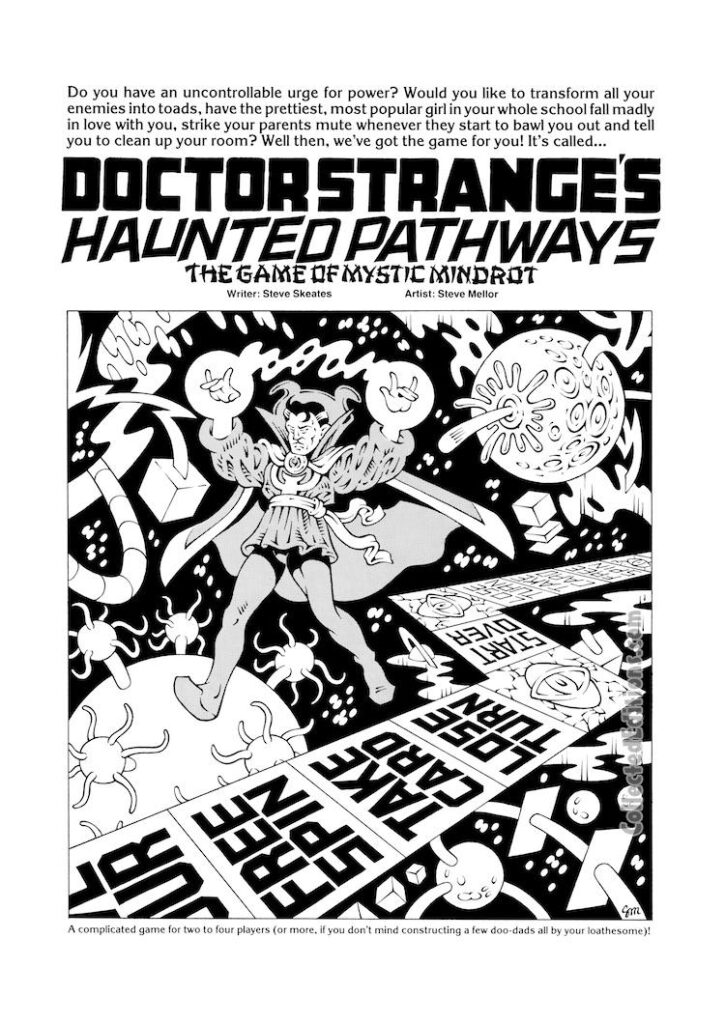 Crazy #88, pg. 63; pencils and inks, Steve Mellor; Doctor Strange