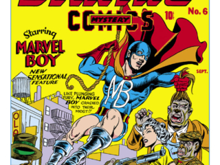 Daring Mystery Comics #6 cover; pencils and inks, Jack Kirby &amp; Joe Simon; Marvel Boy