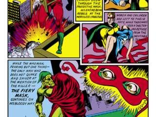 Daring Mystery Comics #6, pg. 16; Marvel Boy in "Introducing Marvel Boy"; The Fiery Mask/Marvel Boy/Joe Simon/Jack Kirby