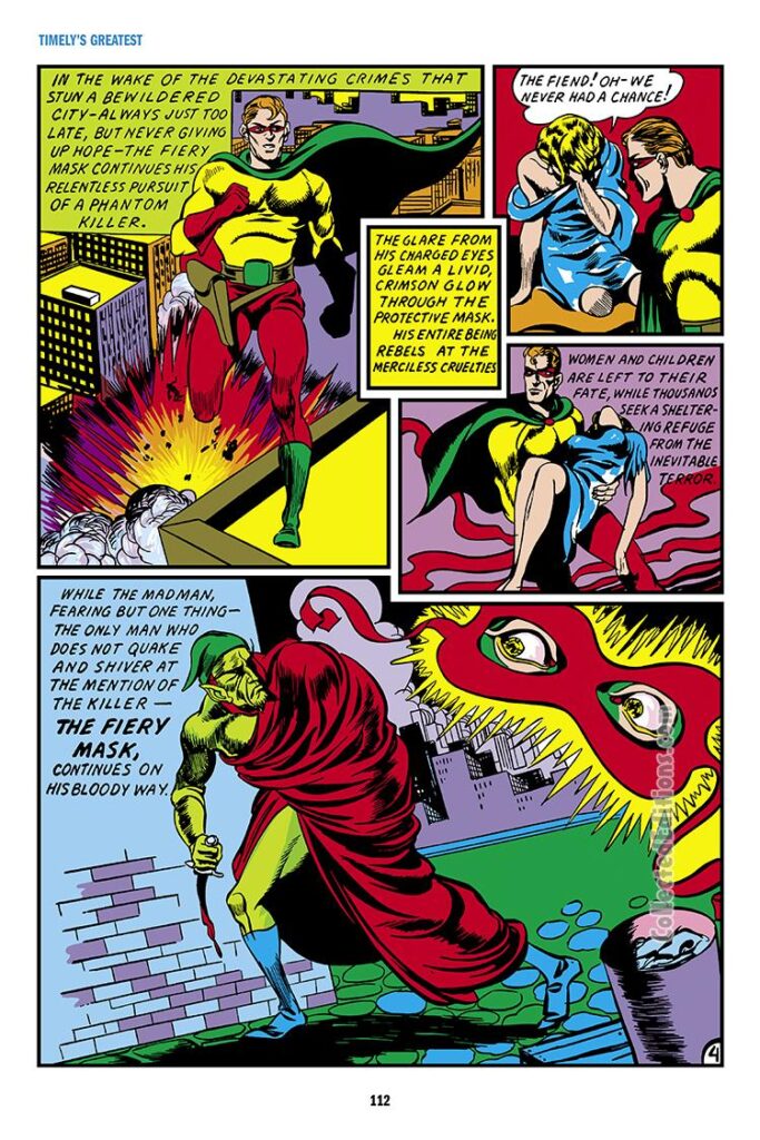 Daring Mystery Comics #6, pg. 16; Marvel Boy in "Introducing Marvel Boy"; The Fiery Mask/Marvel Boy/Joe Simon/Jack Kirby